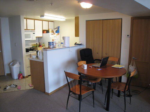 kitchen and dining room