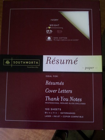 resume paper