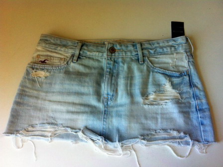 Hollister  denim short skirt